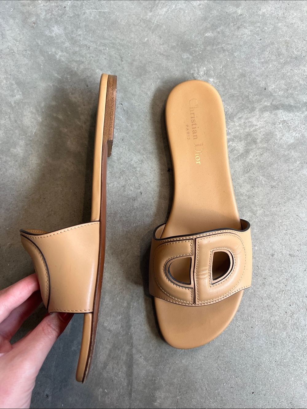 Dior leather slides - Picture 3 of 4